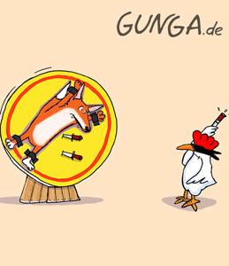 Cartoon: Messerwerfen (medium) by Gunga tagged messerwerfen