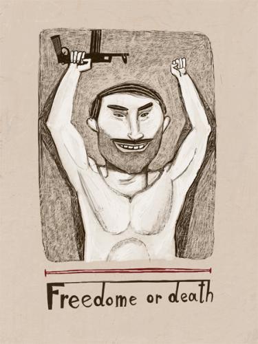 Cartoon: freedome (medium) by svirskii tagged illustration,art