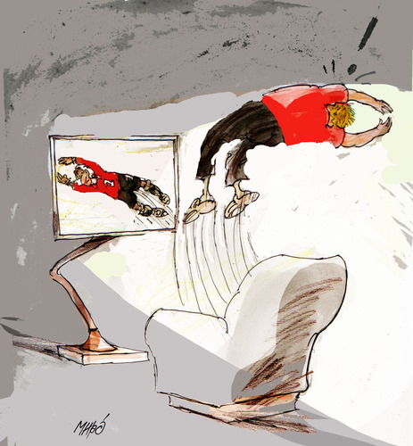 Cartoon: exspert fotball (medium) by Miro tagged exspert