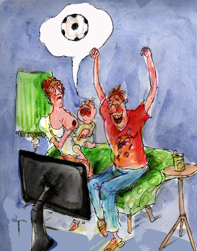 Cartoon: fotball (medium) by Miro tagged fotball