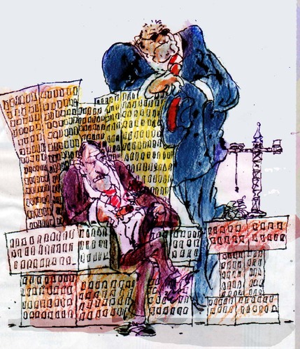 Cartoon: hausing mafia (medium) by Miro tagged hausing,mfia