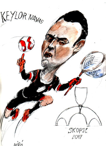 Cartoon: Navas (medium) by Miro tagged navas