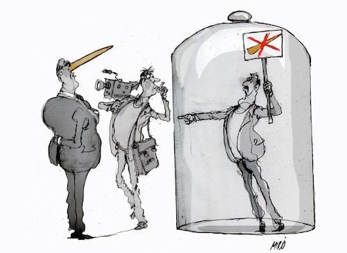 Cartoon: no coment (medium) by Miro tagged no,coment