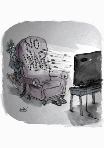 Cartoon: no text (medium) by Miro tagged no,text