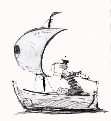 Cartoon: yachting (medium) by Miro tagged sailing