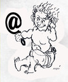 Cartoon: baby (small) by Miro tagged baby