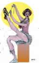 Cartoon: balerina (small) by Miro tagged balerina