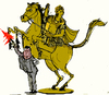 Cartoon: The statue of a warrion (small) by Miro tagged alexander,the,macedionian