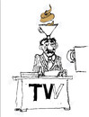Cartoon: tv comementator (small) by Miro tagged tv,commentator