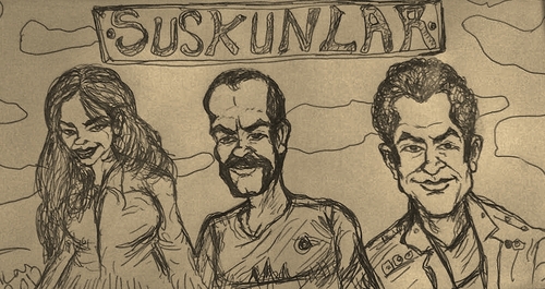 Cartoon: suskunlar (medium) by SiR34 tagged tv,film