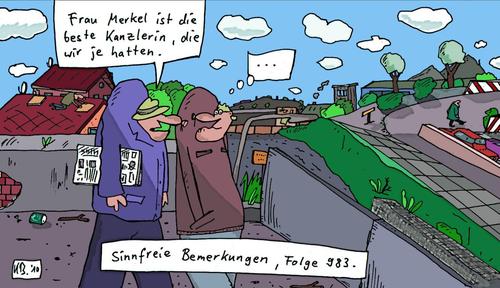 Cartoon: Bemerkungen 983 (medium) by Leichnam tagged merkel,frau,sinnfrei,kanzlerin