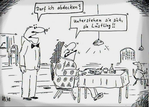 Cartoon: Darf ich? (medium) by Leichnam tagged darf,ich,abdecken,leichnam,restaurant,frage,höflich,kellner,arbeit,gastwirtschaft