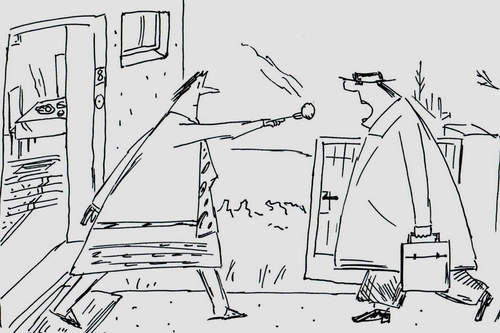 Cartoon: Feierabend (medium) by Leichnam tagged feierabend,kloß,heimkehr,von,arbeit,ehefrau,heißhunger,henry,büttner