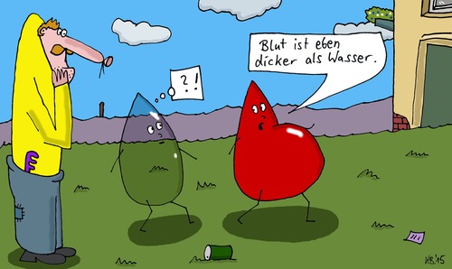 Cartoon: H2O (medium) by Leichnam tagged wasser,blut,dicker,als,erstaunen,stolz,fragezeichen,wampe,fettbauch,flüssigkeiten