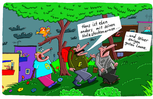 Cartoon: Hans (medium) by Leichnam tagged hans,anders,holzsteckenarme,laune,leichnamcartoon