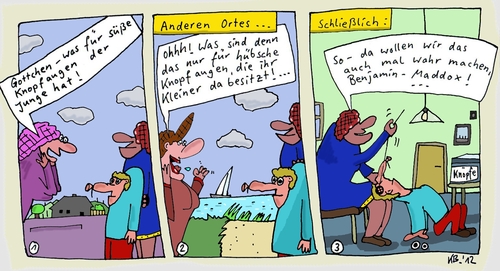 Cartoon: hübsch und süß (medium) by Leichnam tagged hübsch,und,süß,knopaugen,nähzeug,gottchen,junge,mutter