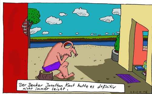 Cartoon: Jonathan (medium) by Leichnam tagged jonathan,kant,denker,definitiv,nicht,leicht