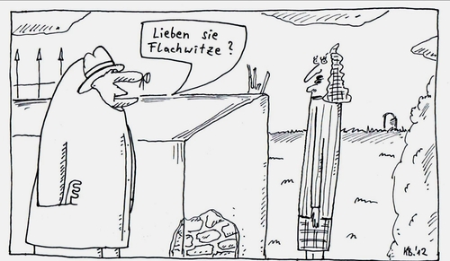 Cartoon: Kurz nachgehakt (medium) by Leichnam tagged kurz,nachgehakt,flachwitze