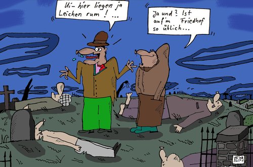 Cartoon: Leichen (medium) by Leichnam tagged leichen,friedhof,totenacker