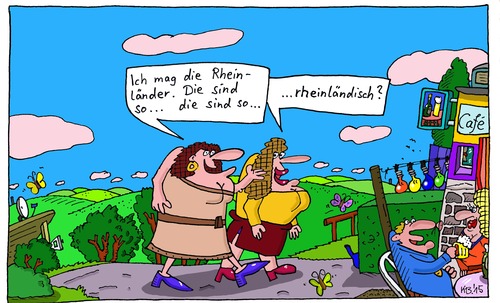 Cartoon: mögen (medium) by Leichnam tagged mögen,rheinland,spaziergang,cafe,schönes,wetter,harmonie