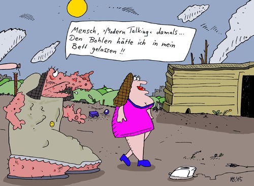Cartoon: MT (medium) by Leichnam tagged mt,modern,talking,bohlen,dieter,liebe,fan,beste,freundin,bett,musik,pop