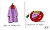 Cartoon: Apfel (small) by Leichnam tagged apfel,im,schlafrock,verkleidung,essen,speise,obst,gemüse