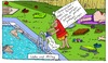Cartoon: CNS (small) by Leichnam tagged chromnickelstahl,putzen,bademeister,freibad,sommer,sonne,hitze,schwimmen,plantschen,wasser,kühle,freizeit,wahn,und,alltag