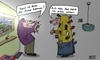 Cartoon: Dia Anfrage (small) by Leichnam tagged die,anfrage,kämme,pflege,mund,schon,selber