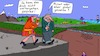 Cartoon: Frau und Mann (small) by Leichnam tagged frau,mann,spaziergang,global,privat,abgrund,leichnam,leichnamcartoon