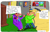Cartoon: fuchteln (small) by Leichnam tagged fuchteln,kolja,staubsauger,putzen,leichnamcartoon,atemluft,staub