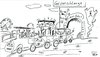 Cartoon: Geisterschlange (small) by Leichnam tagged geisterschlange,schausteller,fahrgeschäft,kirmes,rummel,geisterbahn