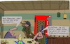 Cartoon: Im Zimmer (small) by Leichnam tagged zimmer,hintergrund,schwester,monitor,pc,verpackung,vergleiche,gestern,leichnam,leichnamcartoon