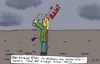 Cartoon: Ödland (small) by Leichnam tagged ödland,pfahl,einzig,ebene,klaus,kevin,bam,zusammenprall,unaufmerksam,unvorsichtig
