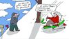 Cartoon: Skiunfall (small) by Leichnam tagged skiunfall,helfer,besorgnis,bruch,brechen,gebrochen,korn,bockwurst,baum