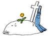 Cartoon: Peter Lustig gestorben (small) by Trantow tagged peter,lustig,löwenzahn,fernsehen,kindersendung,natur,tv