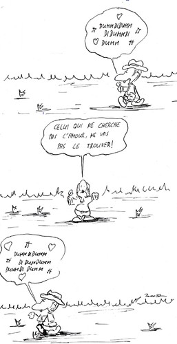 Cartoon: Dummdidummdidumm (medium) by kusubi tagged kusubi