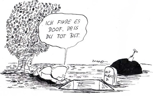 Cartoon: einfach nur so (medium) by kusubi tagged kusubi