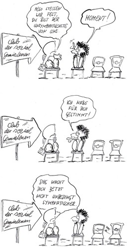 Cartoon: in da club (medium) by kusubi tagged kusubi