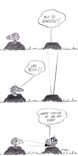 Cartoon: ...mehr ein dezentes Dreck (medium) by kusubi tagged kusubi