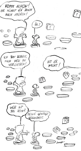 Cartoon: sein Unterbewusstsein (medium) by kusubi tagged kusubi