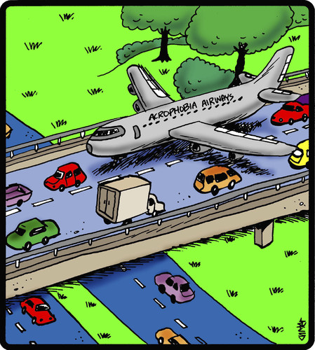 Cartoon: Acrophobia Airways (medium) by cartertoons tagged airplanes,travel,flying,phobias,transportation,acrophobia,driving,cars,airplanes,travel,flying,phobias,transportation,acrophobia,driving,cars