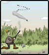 Cartoon: Bird Crash (small) by cartertoons tagged bird,airplane,crash,smoke,hunting,gun,rifle,hunter