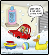 Cartoon: Car Wash Bath (small) by cartertoons tagged car,wash,bath,toys,bubbles