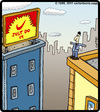 Cartoon: Just Do It. (small) by cartertoons tagged nike,nikey,suicide,buildings,billboard,city