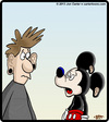 Cartoon: Mickey Ears (small) by cartertoons tagged piercings,ears,ear,rings,micky,mouse,disney,disneyana,fads,fashion,trends