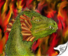 Cartoon: Feuer Drache (small) by swenson tagged drache,dragon,fire,feuer,echse