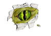 Cartoon: I can see YOU (small) by swenson tagged eye dragon drachen auge