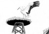 Cartoon: Storchennest (small) by swenson tagged animal,tier,storch,bird,vogel,stork,nest