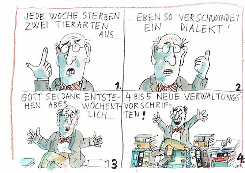 Cartoon: Ausgleich (medium) by Jan Tomaschoff tagged verwaltung,bürokratie,verwaltung,bürokratie