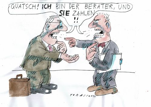 Cartoon: Berater (medium) by Jan Tomaschoff tagged berater,politikerr,geld,berater,politikerr,geld